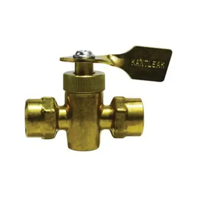 Midland Industries 46411 - Solid Bottom Valve, 1/4 x 1/4" Nominal, FIP x FIP, 30 psi Pressure, Brass