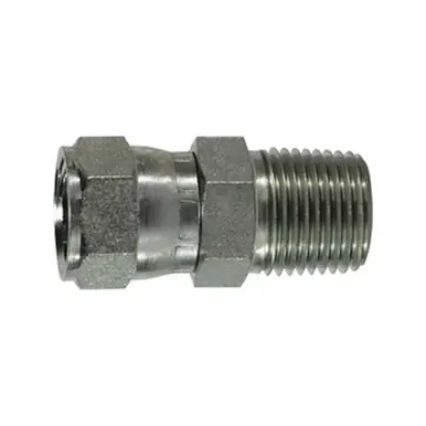 Midland Industries 650564 - Straight Swivel Adapter, 9/16" Female JIC x 1/4" NPT(M)