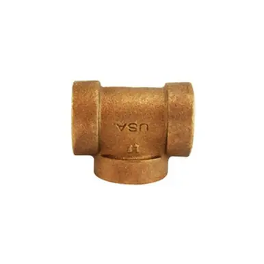 Midland Industries 43257 - Pipe Tee, 1-1/2" FIP x 1-1/2" FIP x 1-1/2" FIP, Brass