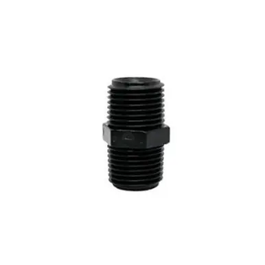 Midland Industries 35277 - Hex Nipple, 1/2" MPT x 1/2" MPT, Polyphenylsulfone