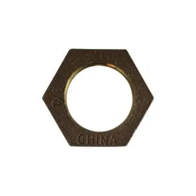 Midland Industries 44707LF - Hex Locknut, 1-1/2" FPT, Bronze