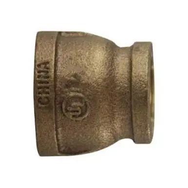 Midland Industries 80119-2006 - Reducing Coupling, 1-1/4" FPT x 3/8" FPT, Bronze