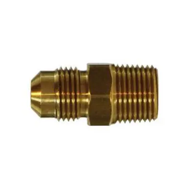 Midland Industries 10271 - Adapter, 5/8" Male Flared x 1/4" Male NPTF, Brass