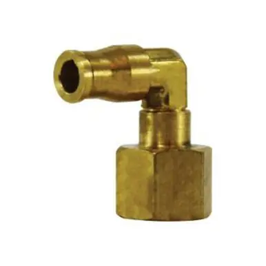 Midland Industries 20094S - Swivel Elbow, 5/32" Push" Tube x 1/8" NPT(F)F, Brass
