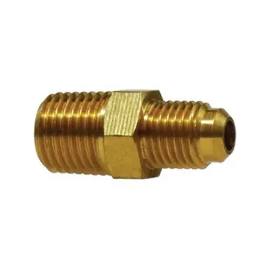 Midland Industries 10133 - Ball Check Connector, 3/8 x 1/4" Nominal, SAE 45° Male Flared x MIP,