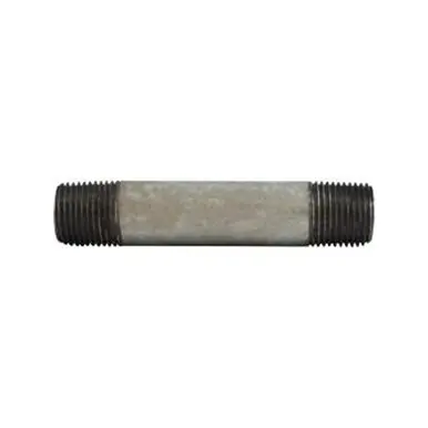 Midland Industries 56069 - Welded Pipe Nipple, 1/2" MPT x 1/2" MPT, 5-1/2" L, Steel, Galvanized, SCH