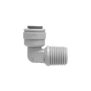Midland Industries 20073P - 90° Fixed Elbow, 3/8" Push" Tube x 3/8" NPT(M)F, Plastic