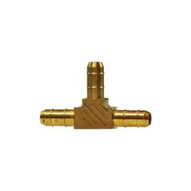 Midland Industries 32160 - Double Barb Tee, 3/8" Barbed x 3/8" Barbed x 3/8" Barbed, Brass