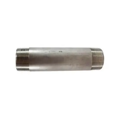 Midland Industries 49121 - Welded Pipe Nipple, 1-1/4" MPT x 1-1/4" MPT, 2" L, Stainless Steel, SCH