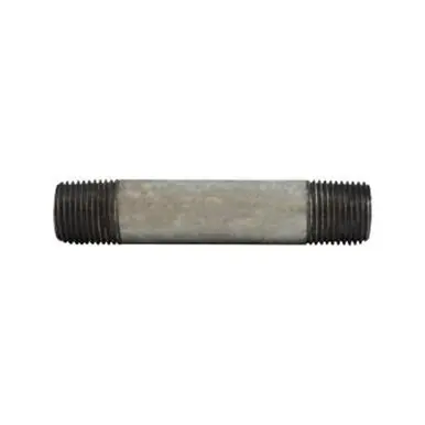 Midland Industries 56043 - Welded Pipe Nipple, 3/8" MPT x 3/8" MPT, 2-1/2" L, Steel, Galvanized, SCH