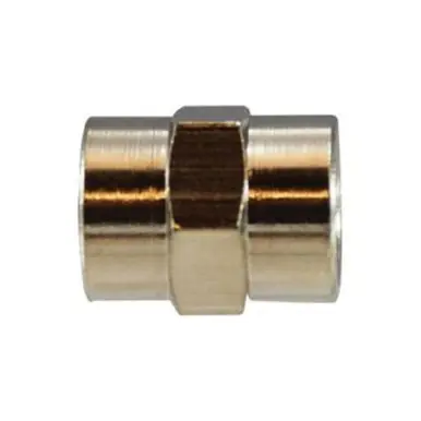 Midland Industries 28895 - Pipe Coupling, 1/4" Female BSP x 1/8" Female BSP, Nickel-Plated Brass