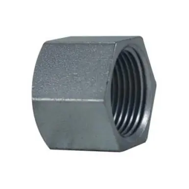 Midland Industries 66478 - Hex Cap, 2" NPT, Steel, Zinc-Plated, 150 lb