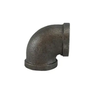Midland Industries 65110 - 90° Elbow, 3" FPT x 3" FPT, Iron, Black, 150 lb