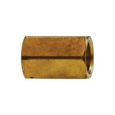 Midland Industries 10136 - Hex Union, 3/8" Female Flared x 3/8" Female Flared, Brass