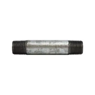 Midland Industries 58069 - Pipe Nipple, 1/2" MPT x 1/2" MPT, 5-1/2" L, Steel, Galvanized, SCH 80
