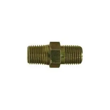 Midland Industries 5404166 - Reducing Hex Pipe Nipple, 1" MPT x 3/8" MPT, Steel