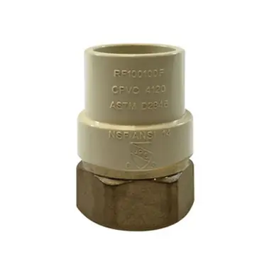 Midland Industries 35408LF - Adapter, 2" CPVC x 2" FIP, Brass