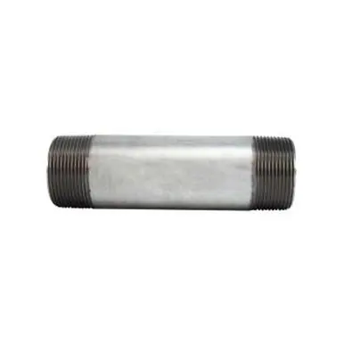 Midland Industries 56140 - Pipe Nipple, 1-1/2" MPT x 1-1/2" MPT, 1-3/4" L, Steel, Galvanized, SCH 40