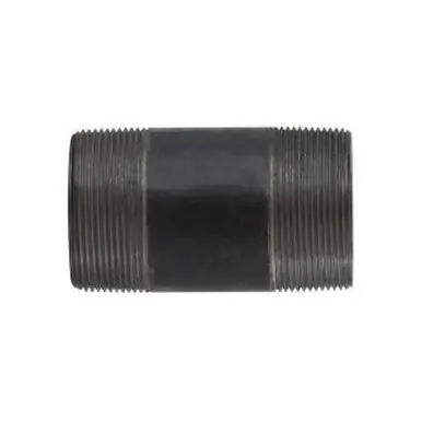 Midland Industries 59170SMLSXX - Seamless Pipe Nipple, 2" MPT x 2" MPT, 8" L, Steel, Black, XXH