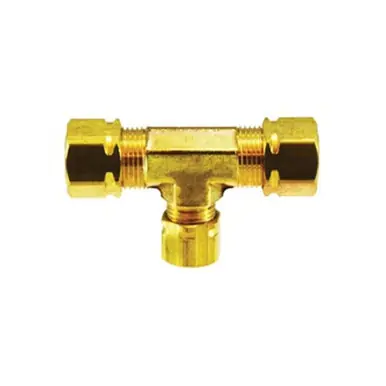 Midland Industries 26115 - Captive Sleeve Tee w/ 26003 & 26005 Captive Sleeve Nut, 3/8" Compression