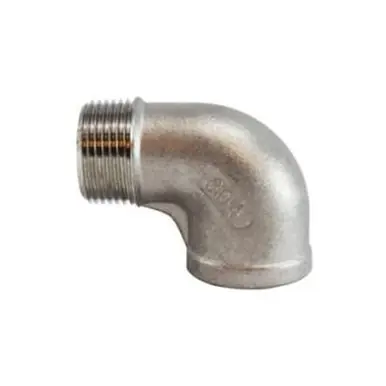 Midland Industries 62166 - 90° Street Elbow, 1-1/4" NPT(M) x 1-1/4" NPT(F), Stainless Steel, 150 lb