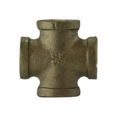 Midland Industries 44398LF - Pipe Cross, 2" FPT x 2" FPT x 2" FPT x 2" FPT, Bronze