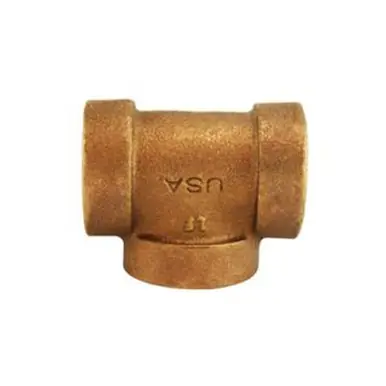 Midland Industries 43259 - Pipe Tee, 2-1/2" FPT x 2-1/2" FPT x 2-1/2" FPT, Bronze