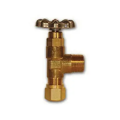 Midland Industries 46452 - Angle Truck Valve, 1/2 x 1/2" Nominal, NAB x MIP, Brass Body