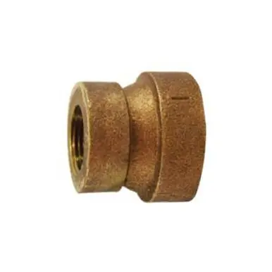 Midland Industries 43450 - Reducing Coupling, 1-1/2" FPT x 1-1/4" FPT, Bronze