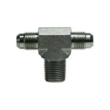 Midland Industries 260144 - Branch Tee, 1/4" 37° JIC Flared x 1/4" 37° JIC Flared x 1/4" NPT(M),