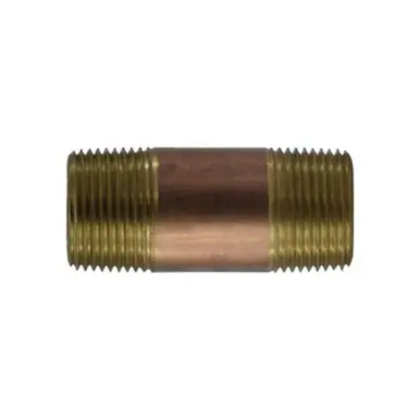 Midland Industries 42113 - Pipe Nipple, 1" 1" 10" Brass