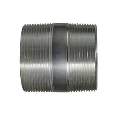 Midland Industries 76168 - Pipe Nipple, 2" MPT x 2" MPT, 6" L, Aluminum
