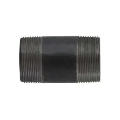 Midland Industries 59174SMLSXX - Seamless Pipe Nipple, 2" MPT x 2" MPT, 12" L, Steel, Black, XXH