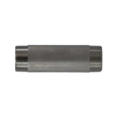 Midland Industries 49147 - Welded Pipe Nipple, 1-1/2" MPT x 1-1/2" MPT, 5" L, Stainless Steel, SCH