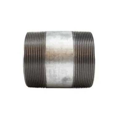 Midland Industries 56227 - Welded Pipe Nipple, 4" MPT x 4" MPT, 6" L, Steel, Galvanized, SCH 40