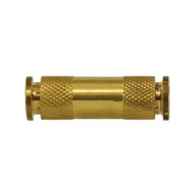 Midland Industries 20017 - Union Connector, 1/8" Push-In x 1/8" Push-In, Brass