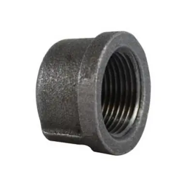 Midland Industries 65480 - Cap, 3" FPT, Iron, Black, 150 lb