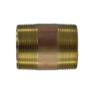 Midland Industries 40175 - Seamless Pipe Nipple, 2" MPT x 2" MPT, 18" Brass