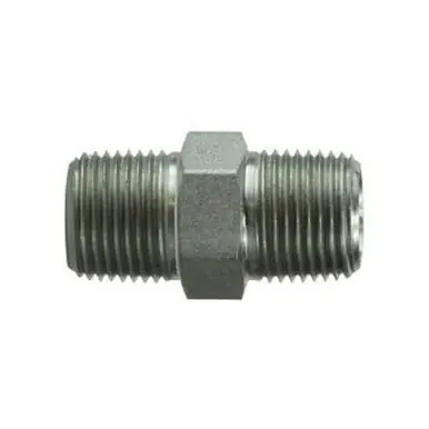 Midland Industries 54043224 - Hex Nipple, 2" MPT x 1-1/2" MPT, Steel