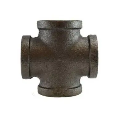Midland Industries 65399 - Cross, 2-1/2" FPT x 2-1/2" FPT x 2-1/2" FPT x 2-1/2" FPT, Iron, Black
