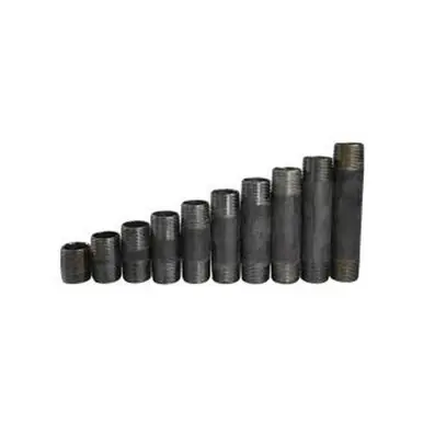 Midland Industries 973672 - 10-Piece Single Run Pipe Nipple Assortment, 1" MPT x 1" MPT, Steel,