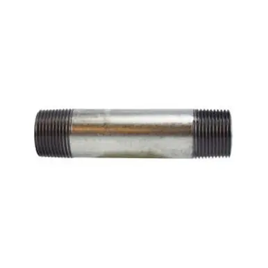 Midland Industries 56110 - Welded Pipe Nipple, 1" MPT x 1" MPT, 7" L, Steel, Galvanized, SCH 40