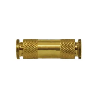 Midland Industries 20015 - Straight Union Connector, 5/16" Push-In x 5/16" Push-In, Brass