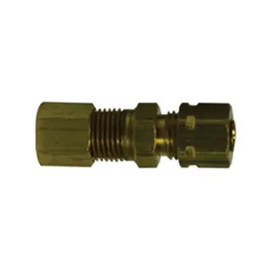 Midland Industries 27193 - Adapter w/ 27006 Self-Align Sleeve, 1/2" Compression x 1/4" MIP, Brass