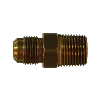 Midland Industries 35135 - Adapter, 15/16" SAE 45° Male Flared x 3/4" NPT(M)F, Brass