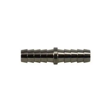 Midland Industries 32093SS - Straight Splicer, 1/4" Hose Barbed x 1/4" Hose Barbed, Stainless Steel