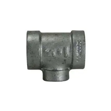 Midland Industries 68291 - Reducing Tee, 1" FPT x 1" FPT x 1/2" FPT, Iron, Galvanized, XH Schedule,