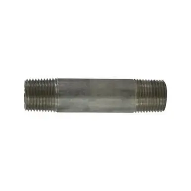 Midland Industries 48068 - Welded Pipe Nipple, 1/2" MPT x 1/2" MPT, 5" L, Stainless Steel, SCH 40