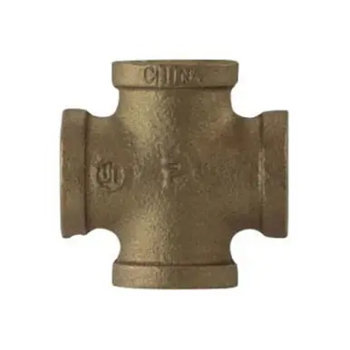 Midland Industries 44395 - Pipe Cross, 1" FPT x 1" FPT x 1" FPT x 1" FPT, Bronze