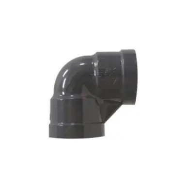 Midland Industries 808002 - 90° Elbow, 1/4" FIP x 1/4" FIP, PVC, Gray, SCH 80 Schedule